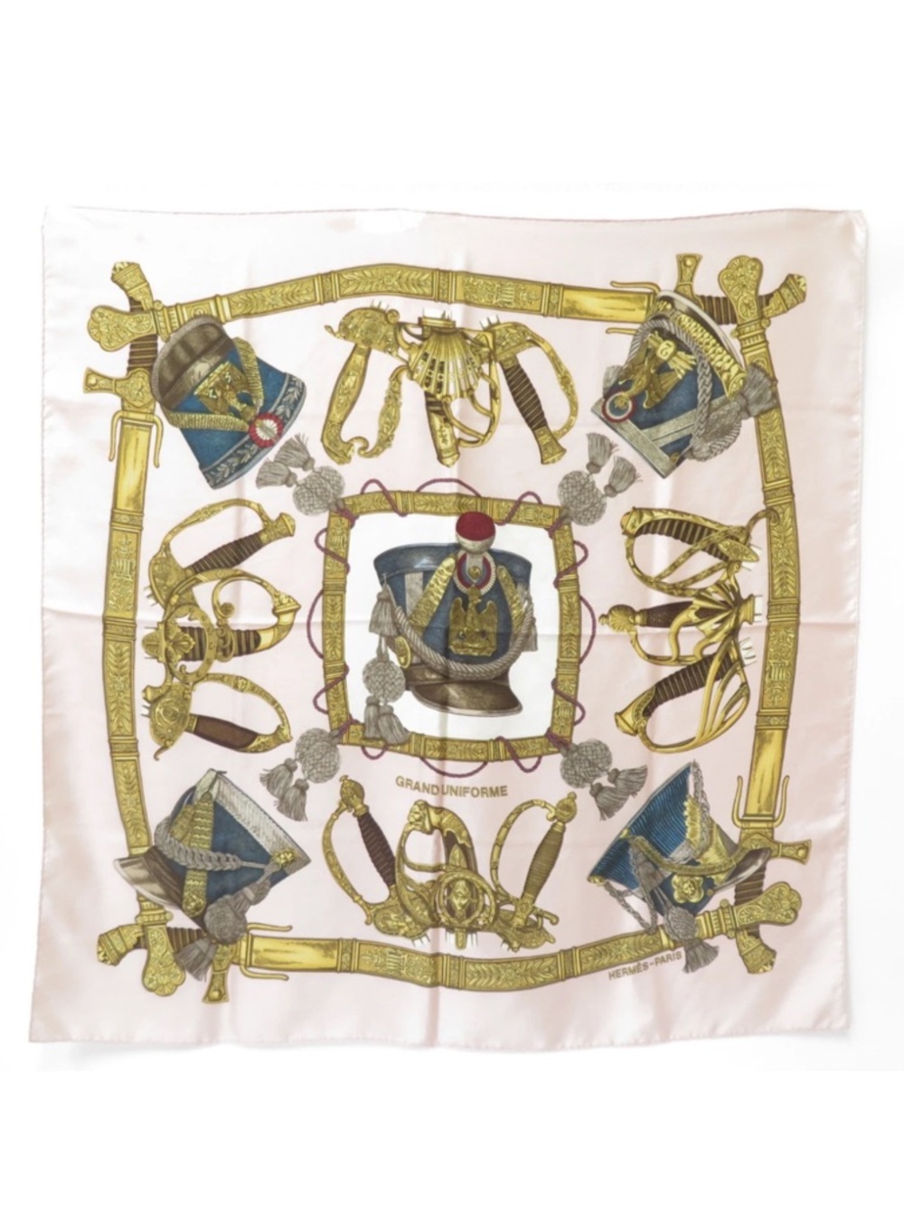 Authentic HERMES Silk Scarf Carre 90